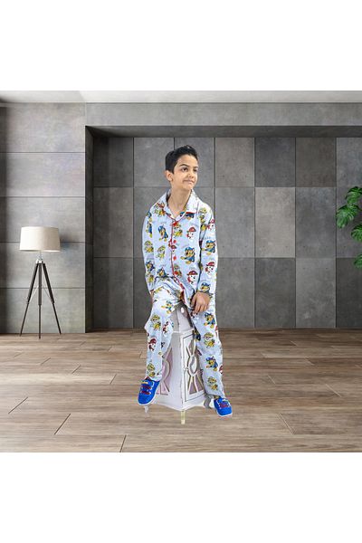 Fox Moda Long Sleeve Printed Boys' Pajama Set