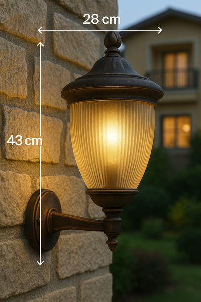 Lambada 232LAMP مصباح جداري فاخر من الزجاج المخروطي المصنوع من النحاس العتيق ...
