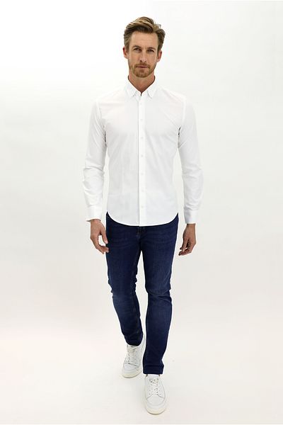 Kiğılı Long Sleeve Slim Fit Slim Fit Cotton Shirt