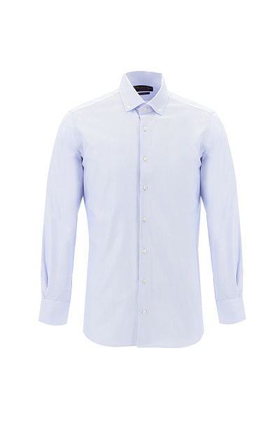 Abdullah Kiğılı Long Sleeve Slim Fit Slim Fit Oxford Cotton Shirt