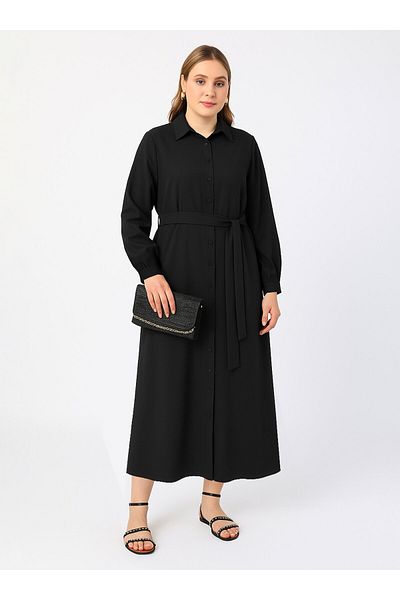 ALİA Φόρεμα Plus Size - Μαύρο - Alia