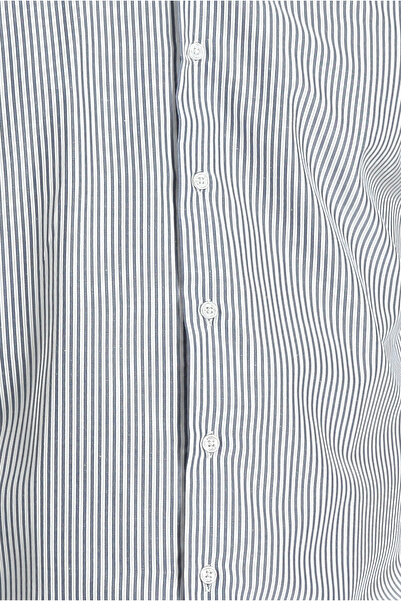 Kiğılı Μακρυμάνικο Slim Fit Slim-Fit ριγέ βαμβακερό πουκάμισο