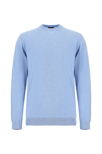 Kiğılı Pulover din tricotaje de lână cu decolteu rotund