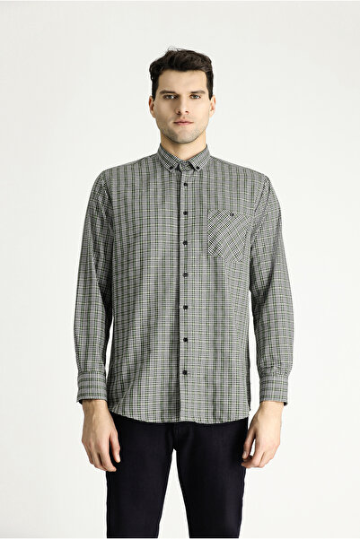 Kiğılı Μακρυμάνικο κανονική εφαρμογή Ξυλοκόπος καρό βαμβακερό πουκάμισο Easy-Iron