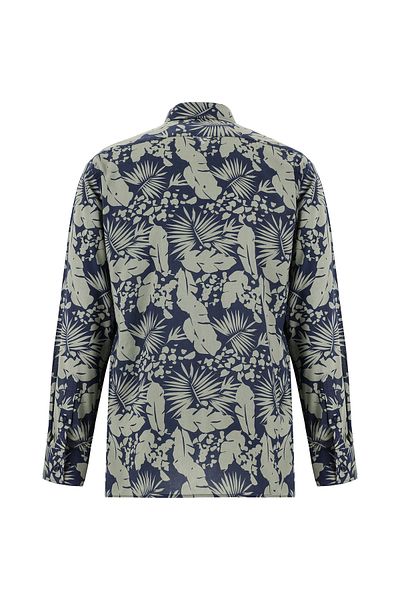 Abdullah Kiğılı Regular Fit Printed Long Sleeve Cotton Shirt