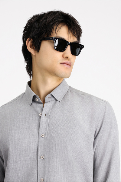 Kiğılı Μακρυμάνικο κανονική εφαρμογή Αθλητικό βαμβακερό πουκάμισο εύκολο στο σιδέρωμα