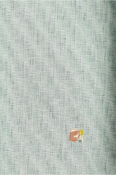 Abdullah Kiğılı Uzun Kol Regular Fit Desenli Spor Keten Gömlek