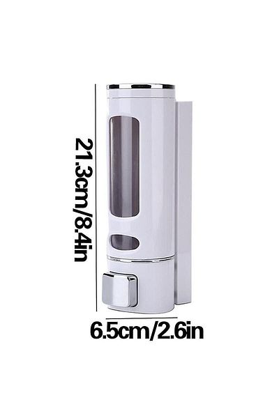 Sea Home Dozator de săpun alb - manual, lichid, chiuvetă, dozator de săpun de mână, montat pe perete 1 bucată