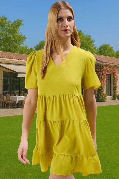 PayBuy Women's Mini Size Aerobin Woven Chiffon Dress Casual Summer Daily Style Trend Design High Quality