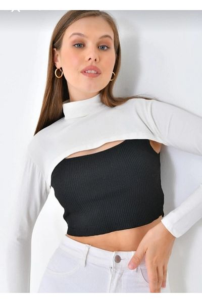 Meralce Long Sleeve Neck Collar