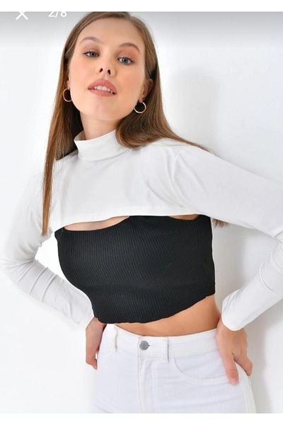 Meralce Long Sleeve Neck Collar