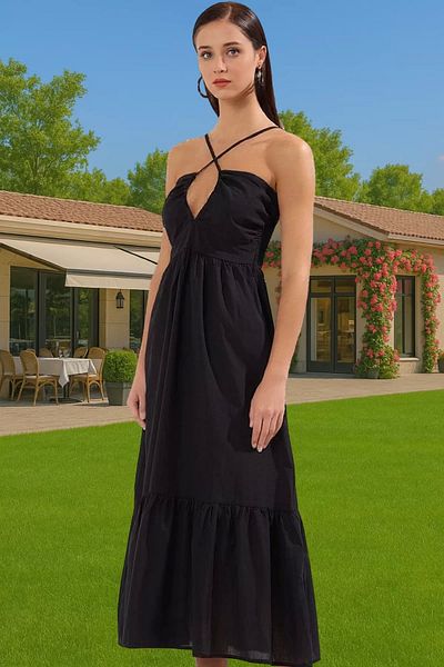 PayBuy Maxi Ethnic Pattern Beach Dress Cotton Summer Voile Fabric Long Lasting Stylish Appearance Long Lasting