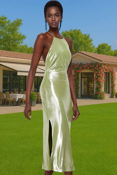 PayBuy Metallic Evening Dress Dress Knitted Polyester Summer Graduation Prom Comfortable Use Durable Material