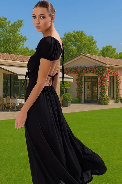 PayBuy Maxi Woven Gipe Detailed Dress Summer Beach Dress Premium Quality Trend Design High Quality