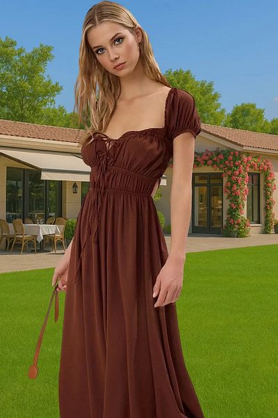 PayBuy Maxi Woven Gipe Detailed Dress Summer Beach Dress Premium Quality Trend Design High Quality
