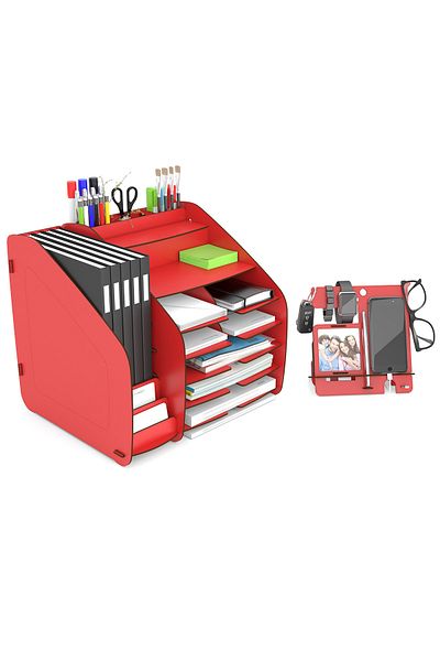 Design OTTO Fx-xl Modest 6 Color A4 Document Shelf Desktop Organizer