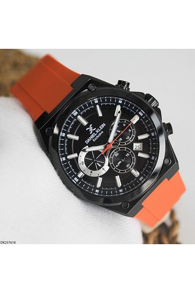 Daniel Klein Dk257618 Men's Wrist Watch with Silicone Band