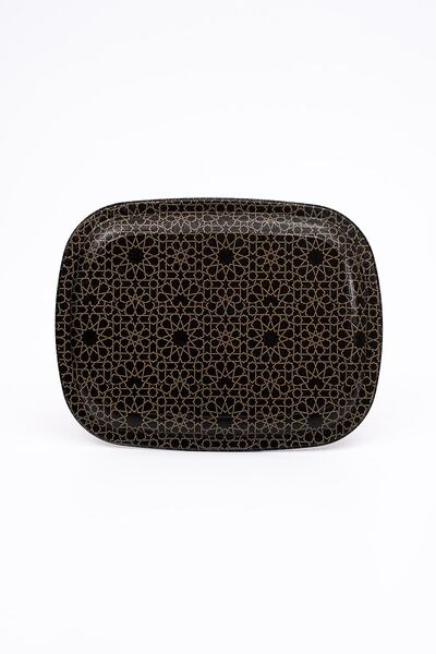 EVLE Ee171-v2 Trellis Desenli Oval Tepsi 24x31 Cm