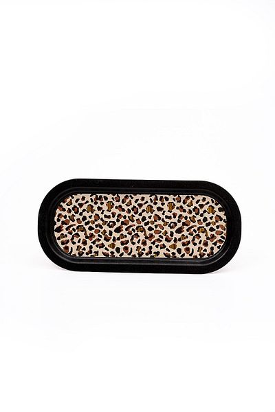 EVLE Ee168-v4 Leo Patterned Oval Tray 16x35 Cm
