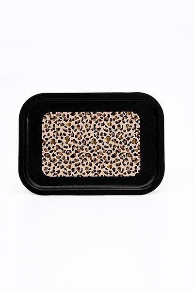 EVLE Leo Patterned Metal Tray - Tea Coffee Tray - Presentation Tray 28 Cm X 40 Cm Ee164-v4