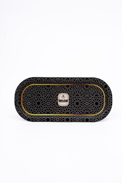 EVLE Ee168-v2 Trellis Patterned Oval Tray 16x35 Cm