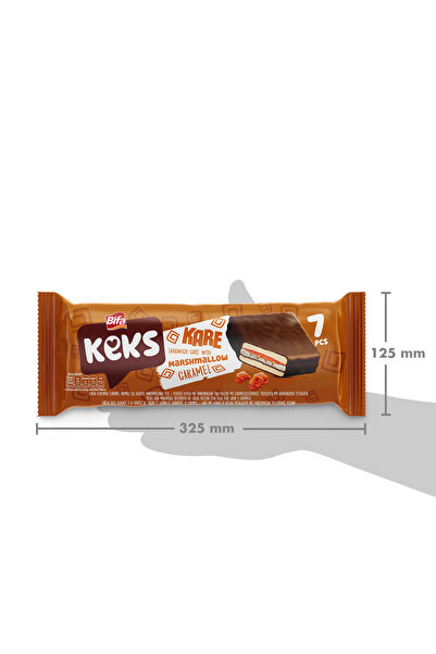BİFA KEKS Kare Kek Karamelli Marshmallowlu 175 gr X 2 Adet