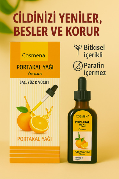 extal Cosmena Portakal Yağlı Saç ,Yüz Ve Vücut Serumu 100Ml