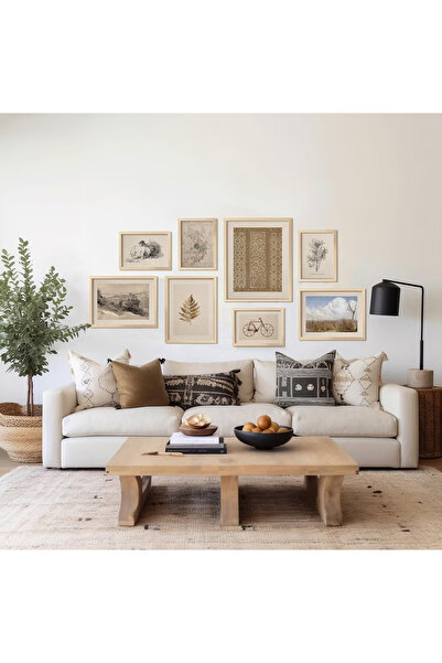 Vetro Design Vintage Dokular Çerçeveli Tablo Set