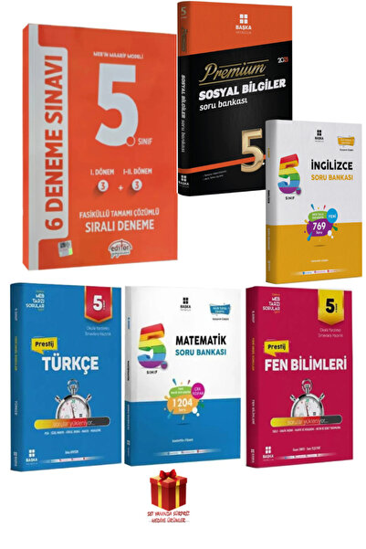 Editör Yayınevi 2025 Editör 5. Sınıf Deneme Sınavları Beceri Testleri Hediye