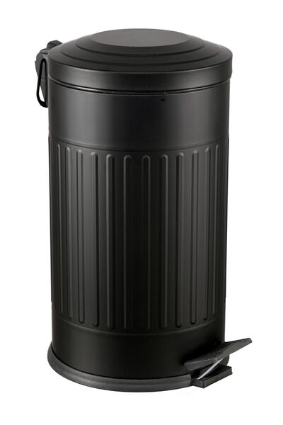 coverest 16 Lt Vintage Serisi Amortisör Kapaklı Siyah Çöp Kovası (BANYO - MUTFAK - TUVALET - BALKON)