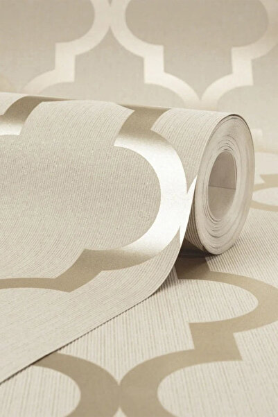 Bien Duvar Kağıtları Bien Exclusive 2084 Yumuşak Krem Ve Atın Gold Renkler Desen Duvar Kağıdı 5,30 M²