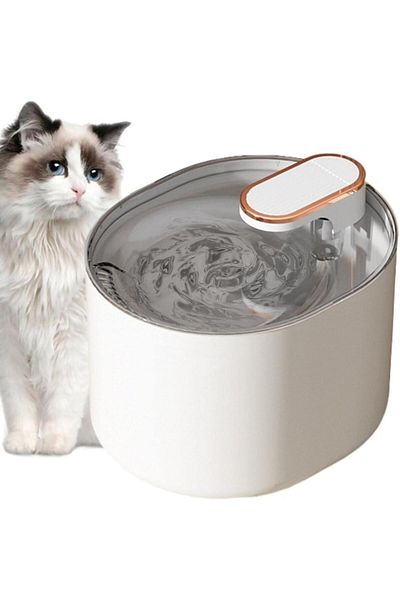 OEM Fountain type water dispenser for dogs and cats, capacity 3L, Color White