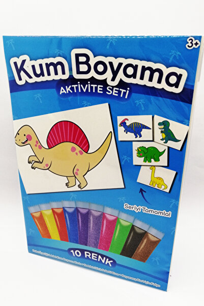 Kumbo Kum Boyama سبينوصور |   مجموعة أنشطة رسم الرمال على شكل ديناصور، عبوة و...