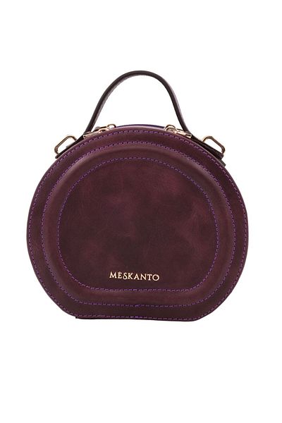 Meskanto Mira Genuine Leather Chain Round Bag