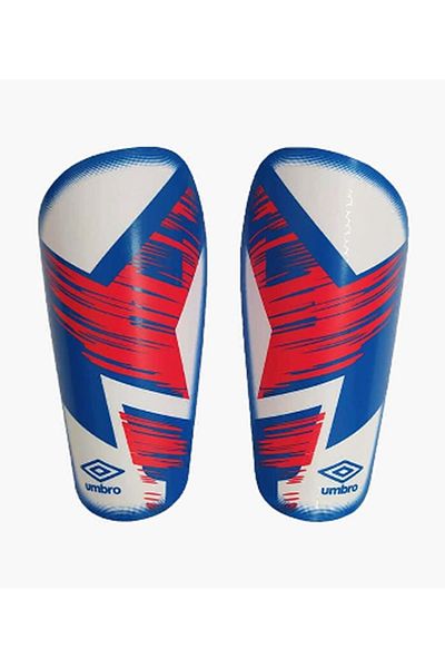 UMBRO Shin Guard Straps Shin Guard Velcro - White-Red-Blue - S