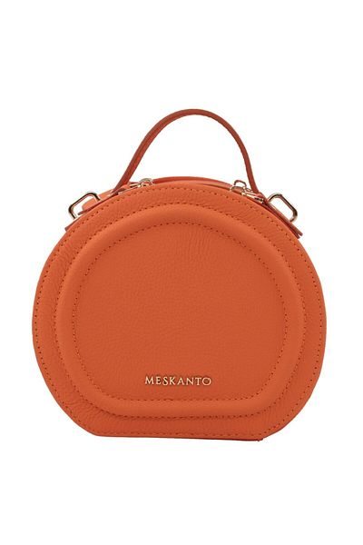 Meskanto Mira Genuine Leather Chain Round Bag