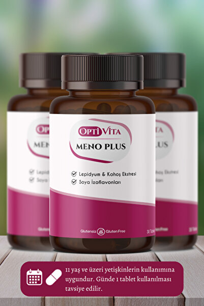 Optivita Meno Plus 30 Tablet Lepidyum, Soya Izoflovanları, Glutatyon, Kohoş Döneminde Kadın Sağlığı