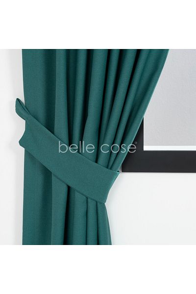Belle Cose Emerald Green Country Style Wicker Thermal Blackout Blackout Single Wing Background Curtain