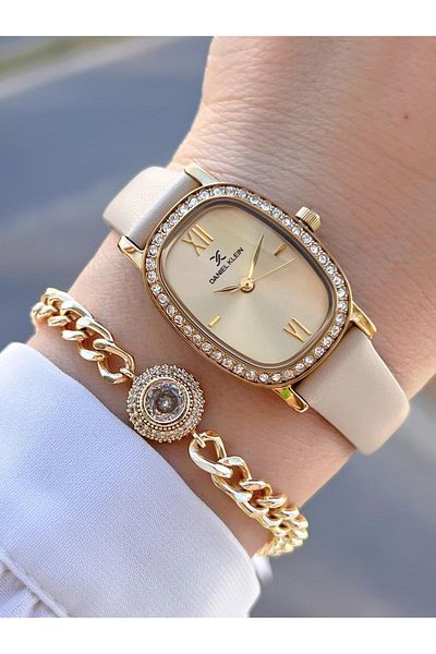 Daniel Klein Leather Cord 3 Atm Water Resistant Women's Wristwatch BDK.1.13598.3