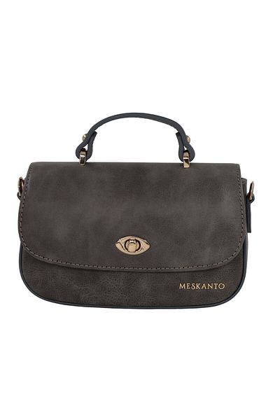 Meskanto Riva Genuine Leather Chain Strap Hand and Shoulder Bag