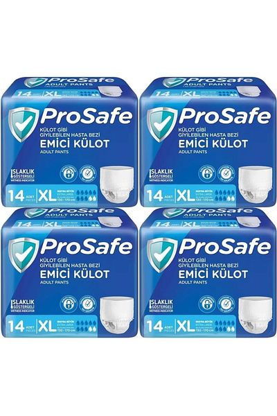 PROSAFE Absorbent Panty Diaper XL - Extra Large - Extra Large 56 Pieces (4Pk*14)