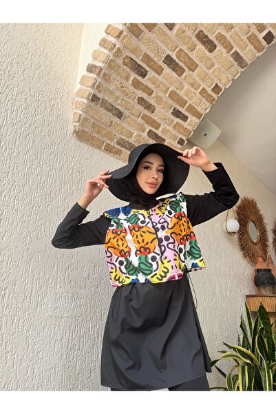 MODA Rainbow Tesettür Mayo - Siyah