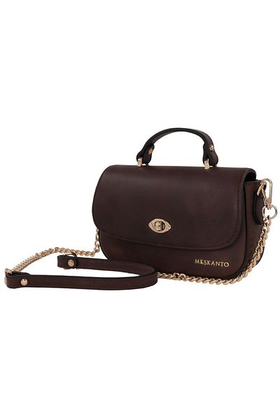 Meskanto Riva Genuine Leather Chain Strap Hand and Shoulder Bag