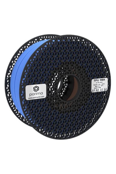 Porima TPU Flex 98A Filament Mavi RAL5015 1.75mm 1kg