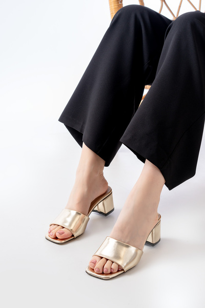 marinarosse Diodore Gold Women's Heeled Slippers