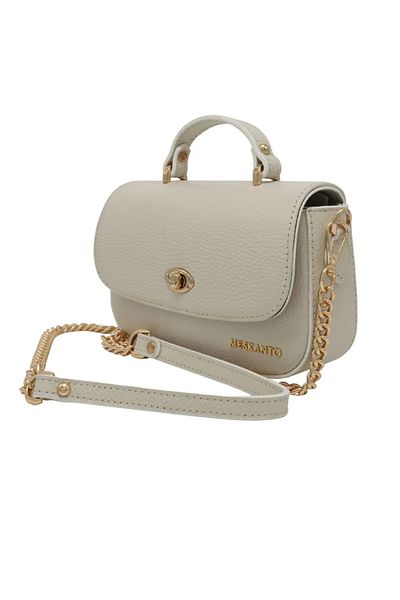 Meskanto Riva Genuine Leather Chain Strap Hand and Shoulder Bag