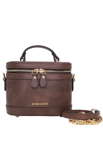 Meskanto Hilton Genuine Leather Chain Strap Box Bag
