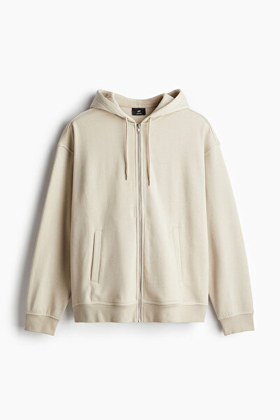 H&M Loose Fit Kapüşonlu Ve Fermuarlı Üst