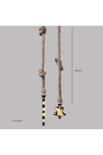 Ucandle Free-form, permissible hanging lighting rope