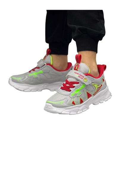 FIERO MIEN Unisex Gray Children's Casual Sneaker Shoes